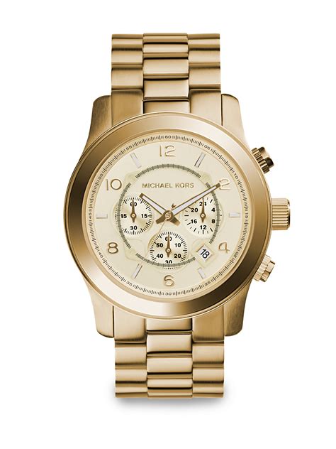 runway michael kors watch|michael kors oversized runway watch.